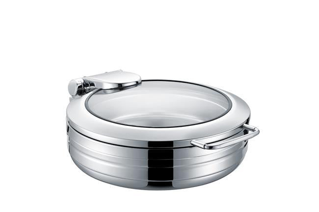 Excellente casserole ronde de 6 l avec couvercle en verre - Finedine