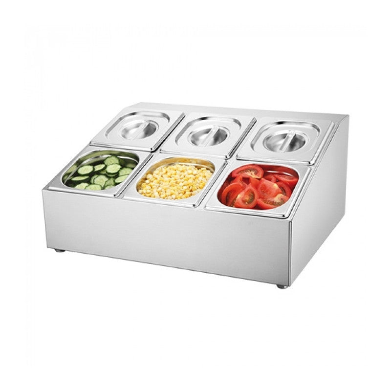 Distributeur de condiments 6xGN1/6 - Emga