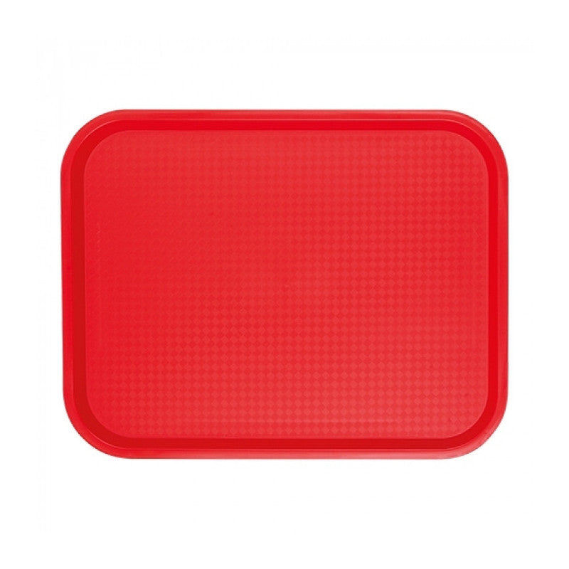 Plateau rouge 45,5 x 36,5cm - Caterchef