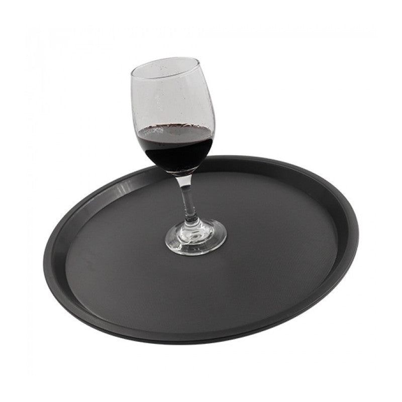 Plateau rond noir diam 30cm - Caterchef