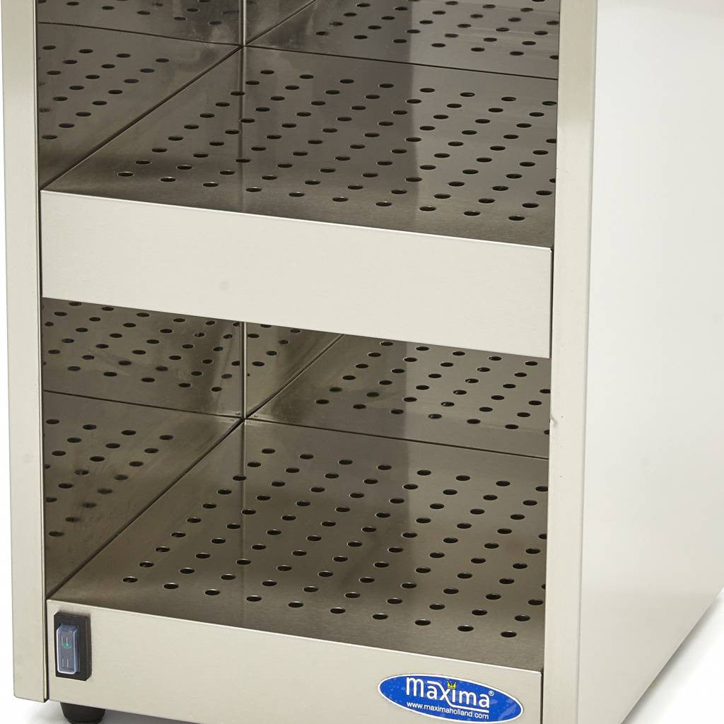 Réchauffe-tasses - 72 tasses - 2 étagères - Modèle de table inox 140 W Maxima - vue 2 - Chauffe-tasses pro CHR - Cuistéo