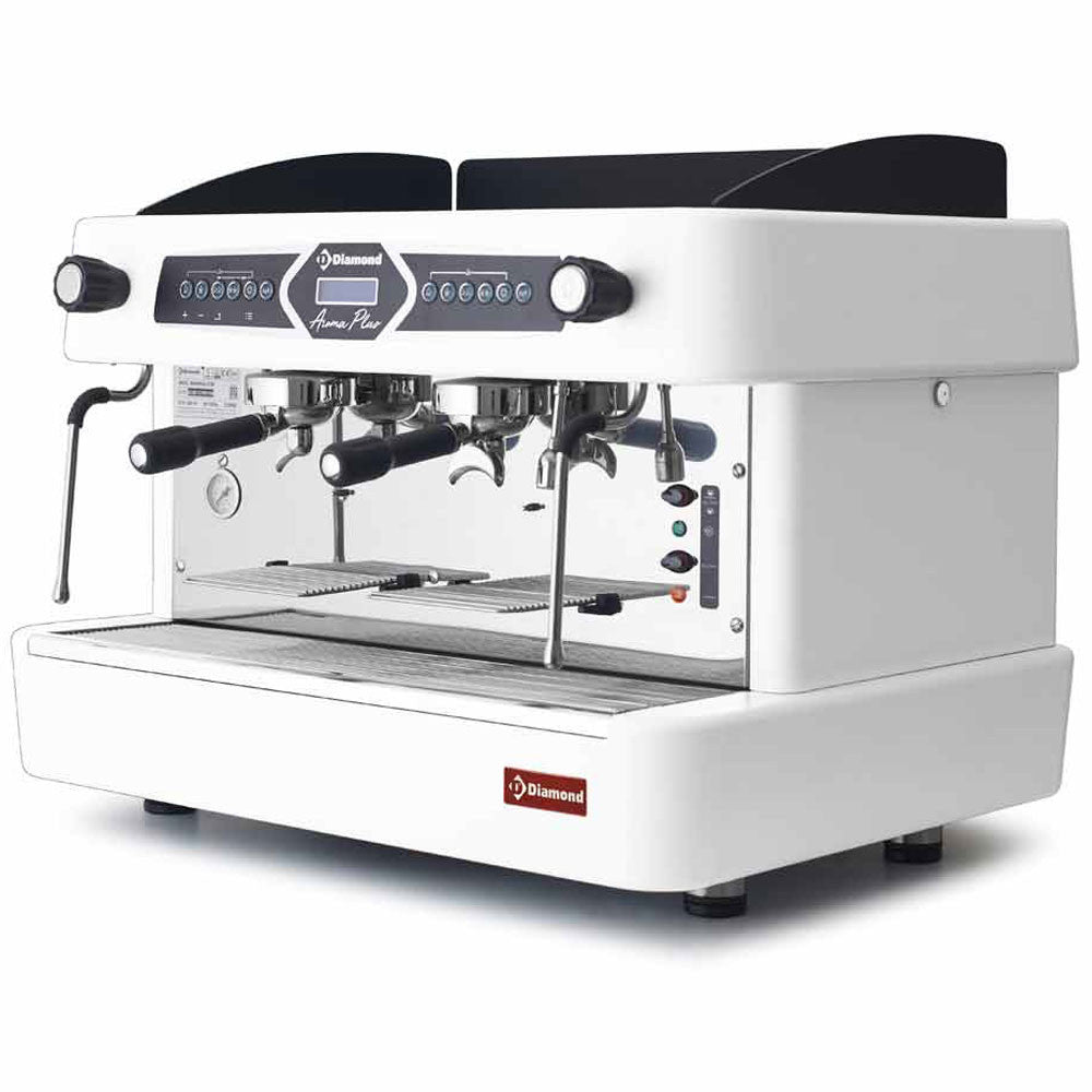 Machine à café blanche et adoucisseur d'eau - Diamond