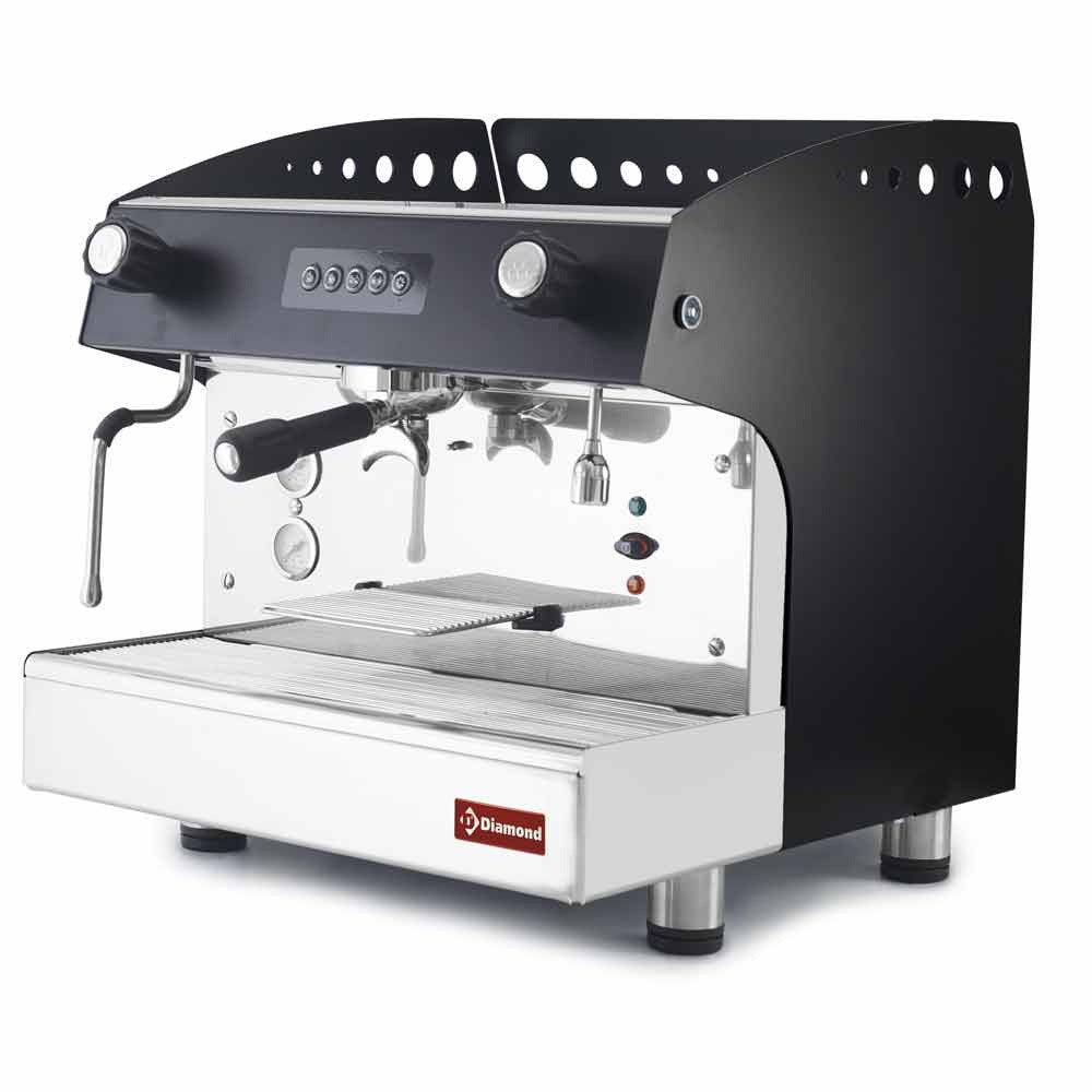 Machine à café 1 groupe automatique - noir - Diamond