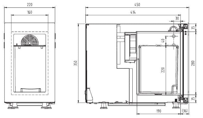 Refroidisseur à lait pour cappuccino 220x450x376 mm 9 L 0.75 kW Combisteel - vue 2 - Distributeur de Lait pro CHR - Cuistéo