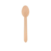 Cuillère jetable 16 cm en bois, lot de 100 - Ecobioshopping