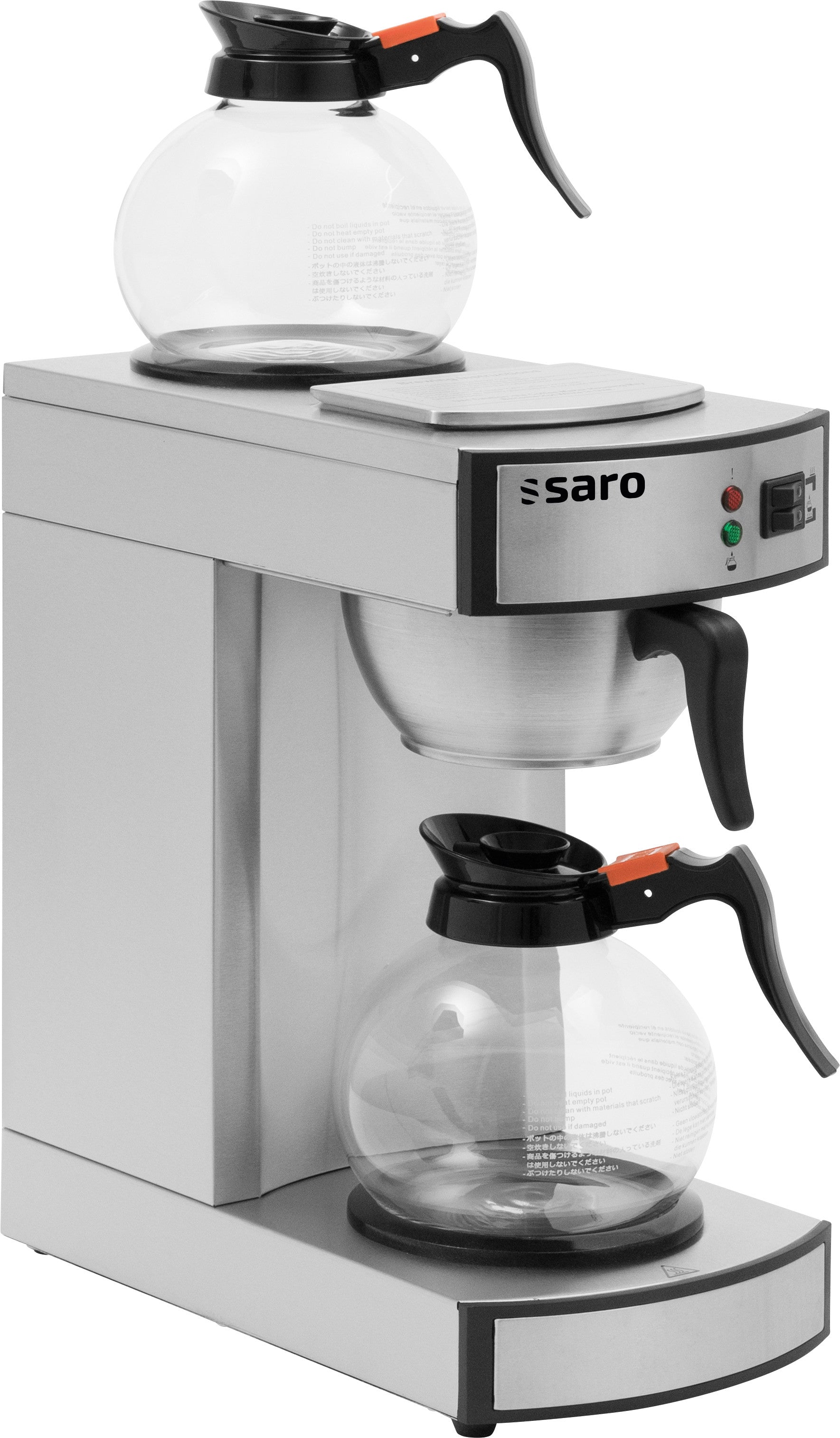 Machine à Café - 2 Plaques - 2x1.8 L - 2.1 kW - Protection à Sec - MICA K 24 T Saro - Machine à café professionnelle professionnel CHR - matériel cuisine pro - Cuistéo