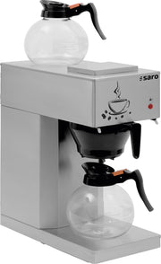 Machine à Café - 2 Plaques - 2x1.8 L - 2.0 kW - Protection à Sec - ECO Saro - Machine à café professionnelle professionnel CHR - matériel cuisine pro - Cuistéo