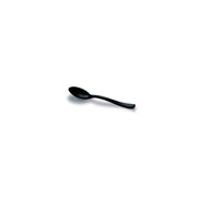 Cuillère jetable miniature noire 9,8 cm en PLA, lot de 100 - Ecobioshopping