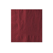 Serviette jetable bordeaux 2 plis 40 × 40 cm, lot de 100 - Ecobioshopping