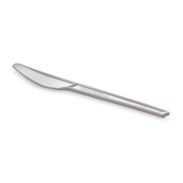 Couteau jetable 16 cm en PLA, lot de 1000 - Ecobioshopping