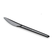 Couteau jetable noir 16 cm en PLA, lot de 1000 - Ecobioshopping