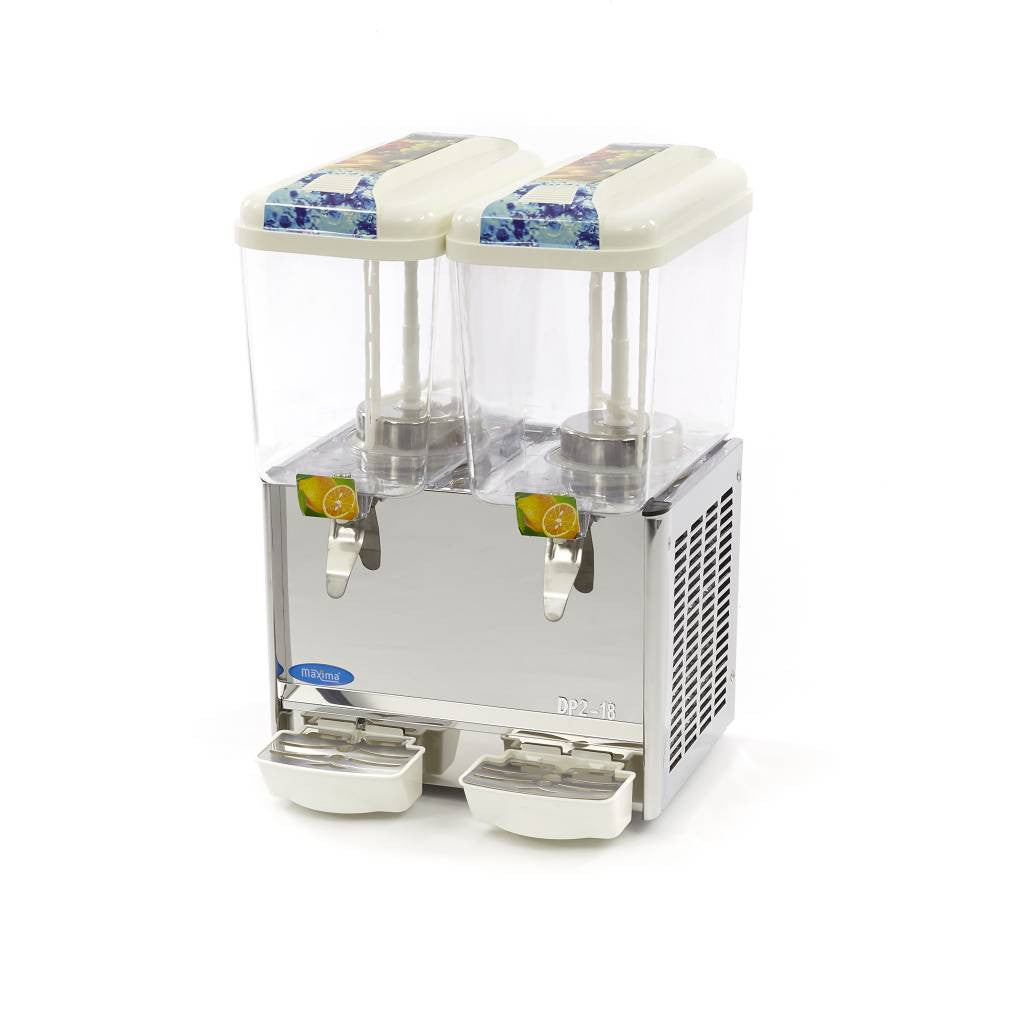 Fontaine à boissons - 2 x 18 L 244 W Maxima - Distributeur de boissons professionnel CHR - matériel cuisine pro - Cuistéo