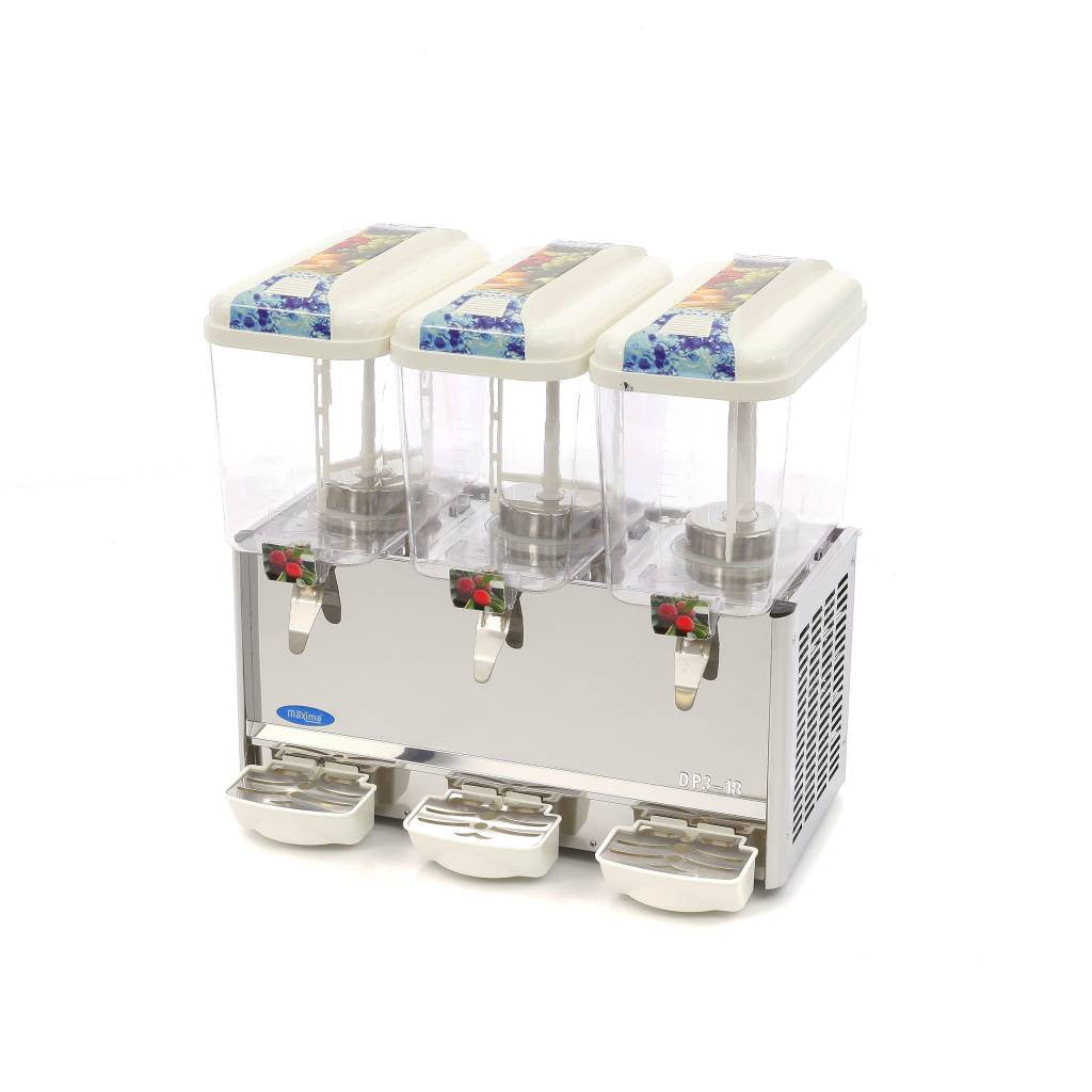 Fontaine à boissons - 3 x 18L 278 W Maxima - Distributeur de boissons professionnel CHR - matériel cuisine pro - Cuistéo