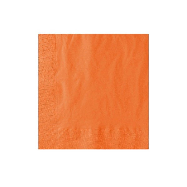 Serviette jetable orange 2 plis 40 × 40 cm, lot de 2000 - Ecobioshopping