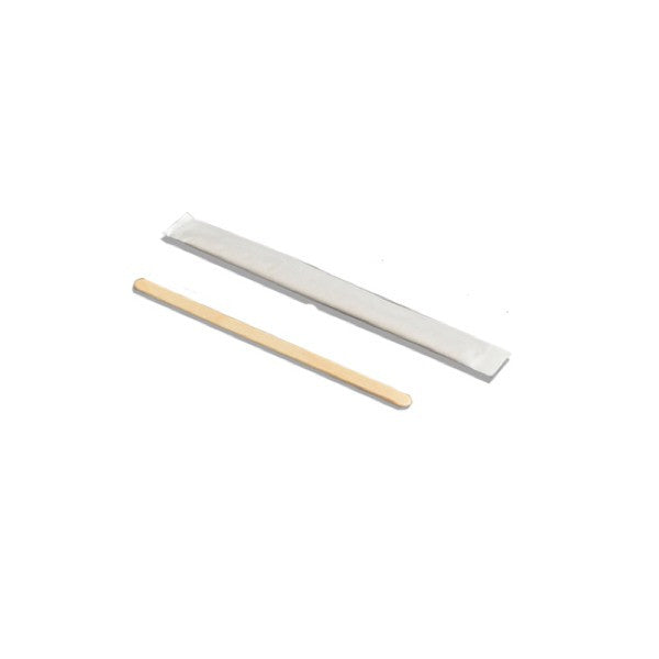 Touillette 11,5 cm en bois, emballée sous vide, lot de 1000 - Ecobioshopping