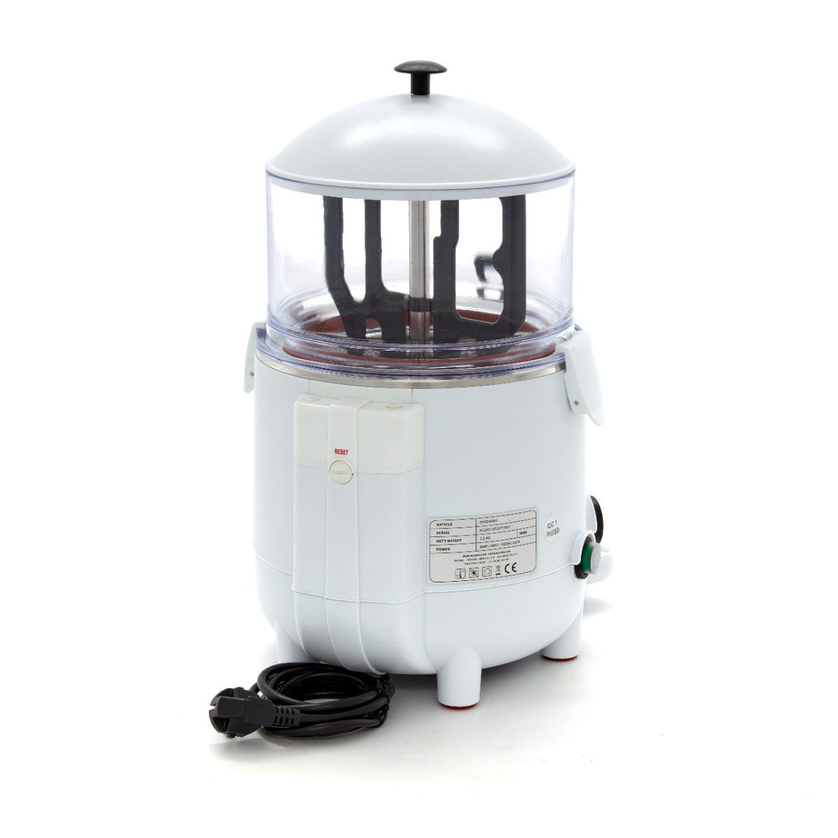 Fontaine à chocolat chaud - 5L - Blanc 1000 W Maxima - vue 4 - Chocolatière professionnelle pro CHR - Cuistéo