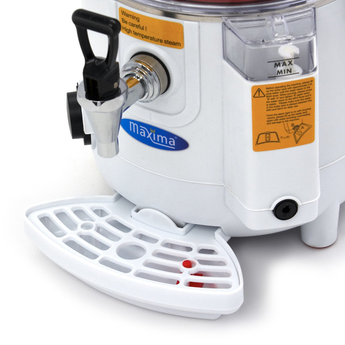 Fontaine à chocolat chaud - 5L - Blanc 1000 W Maxima - vue 12 - Chocolatière professionnelle pro CHR - Cuistéo