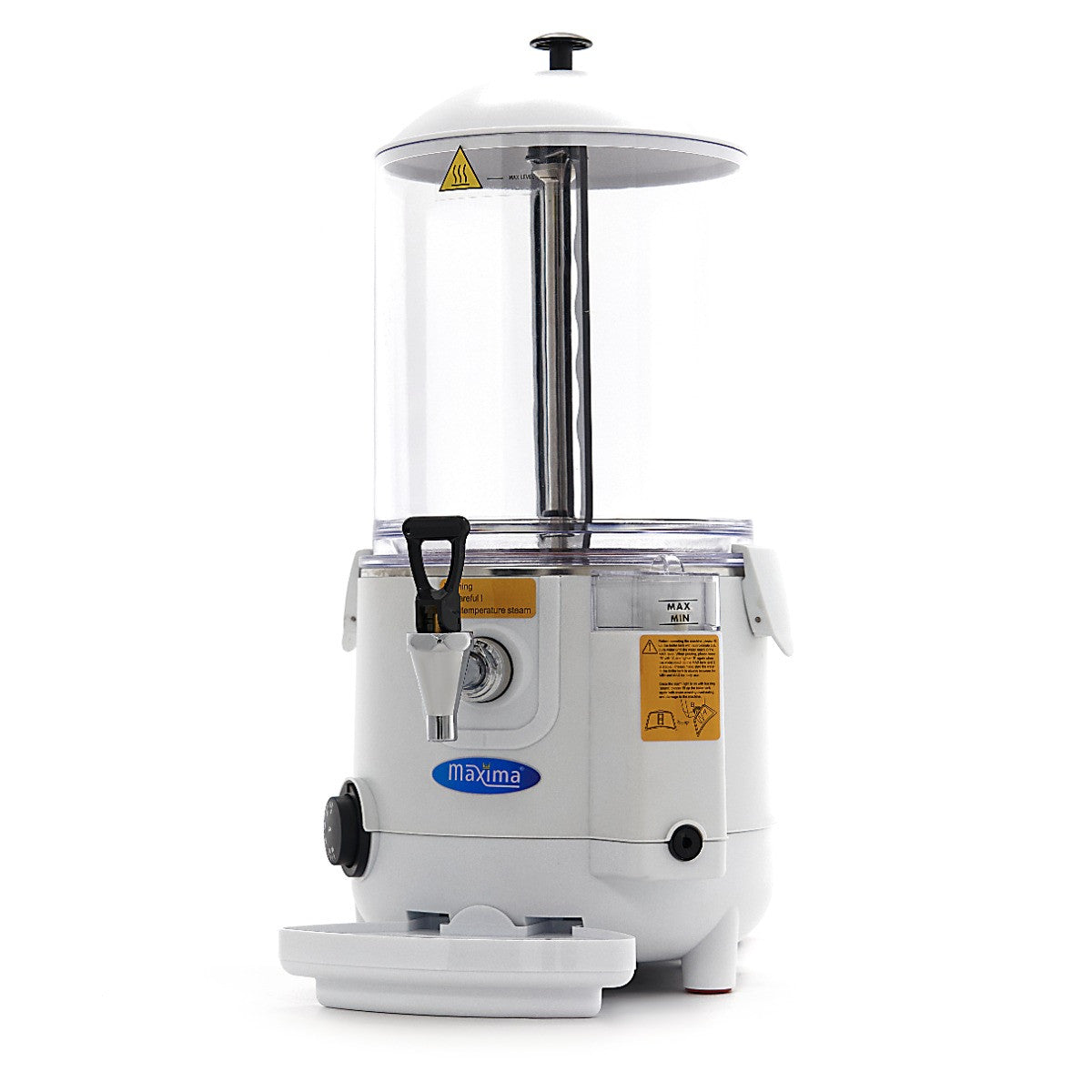 Fontaine à chocolat chaud - 10L - Blanc 1000 W Maxima - Chauffe-chocolat professionnel CHR - matériel cuisine pro - Cuistéo