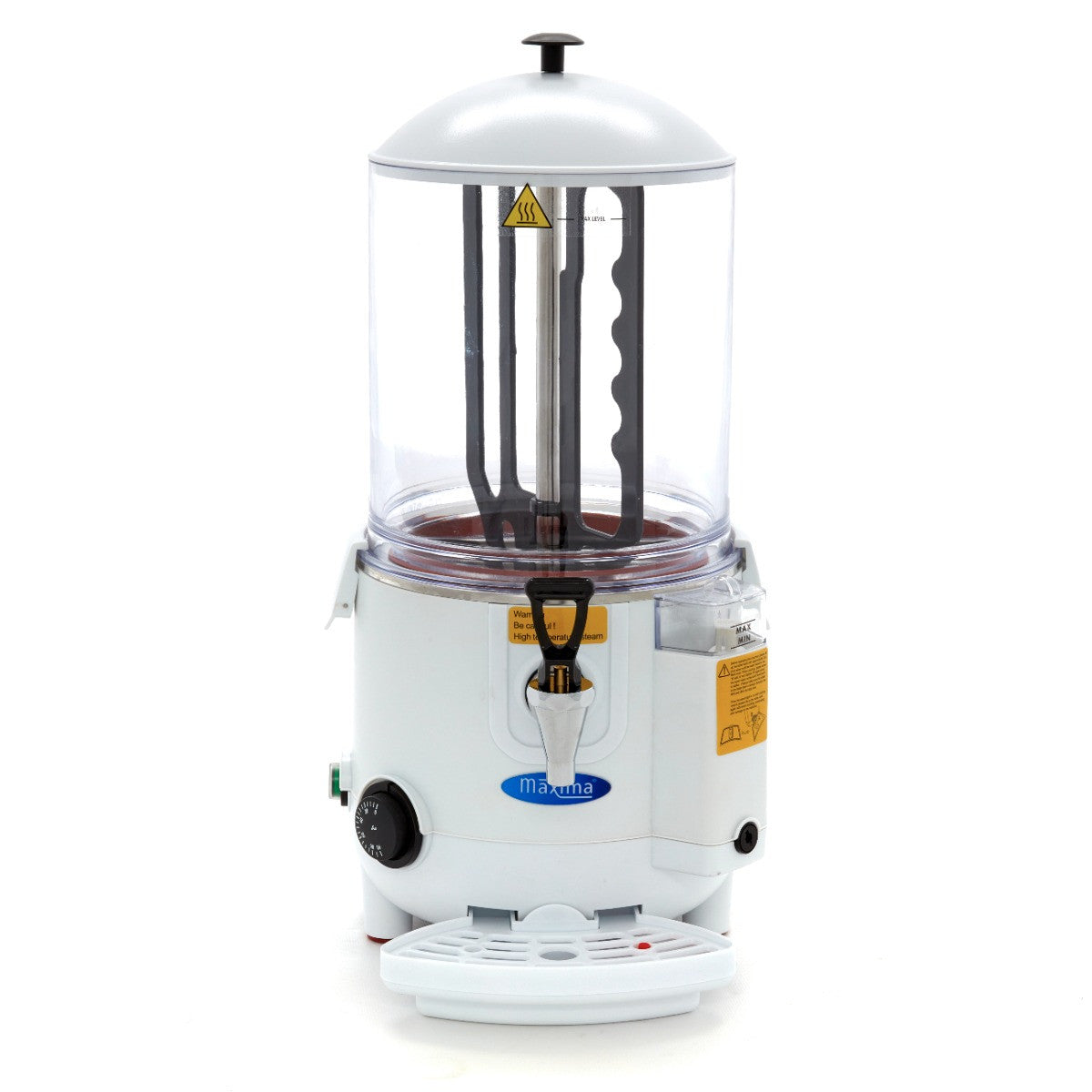 Fontaine à chocolat chaud - 10L - Blanc 1000 W Maxima - vue 2 - Chauffe-chocolat pro CHR - Cuistéo
