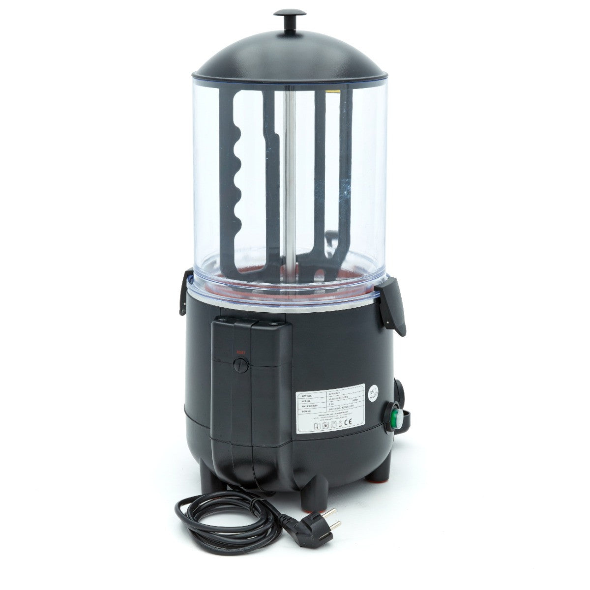 Fontaine à chocolat chaud - 10L - Noir 1000 W Maxima - vue 4 - Chocolatière professionnelle pro CHR - Cuistéo