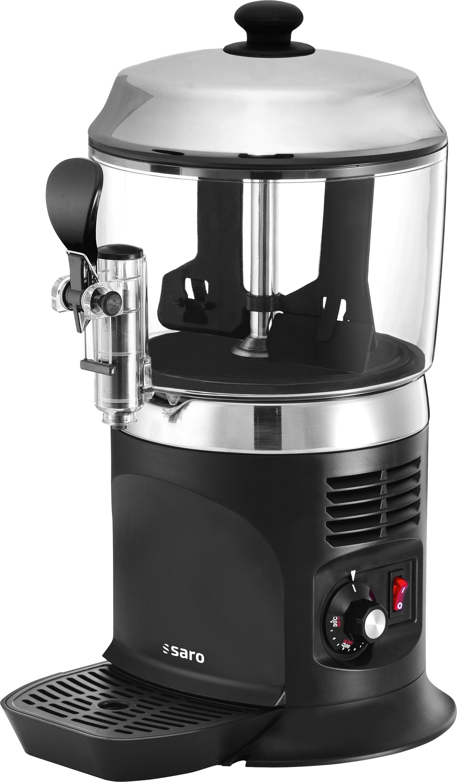 Distributeur chocolat chaud - 5L - 1,1kW - Noir - NINA Saro - Chocolatière professionnelle professionnel CHR - matériel cuisine pro - Cuistéo