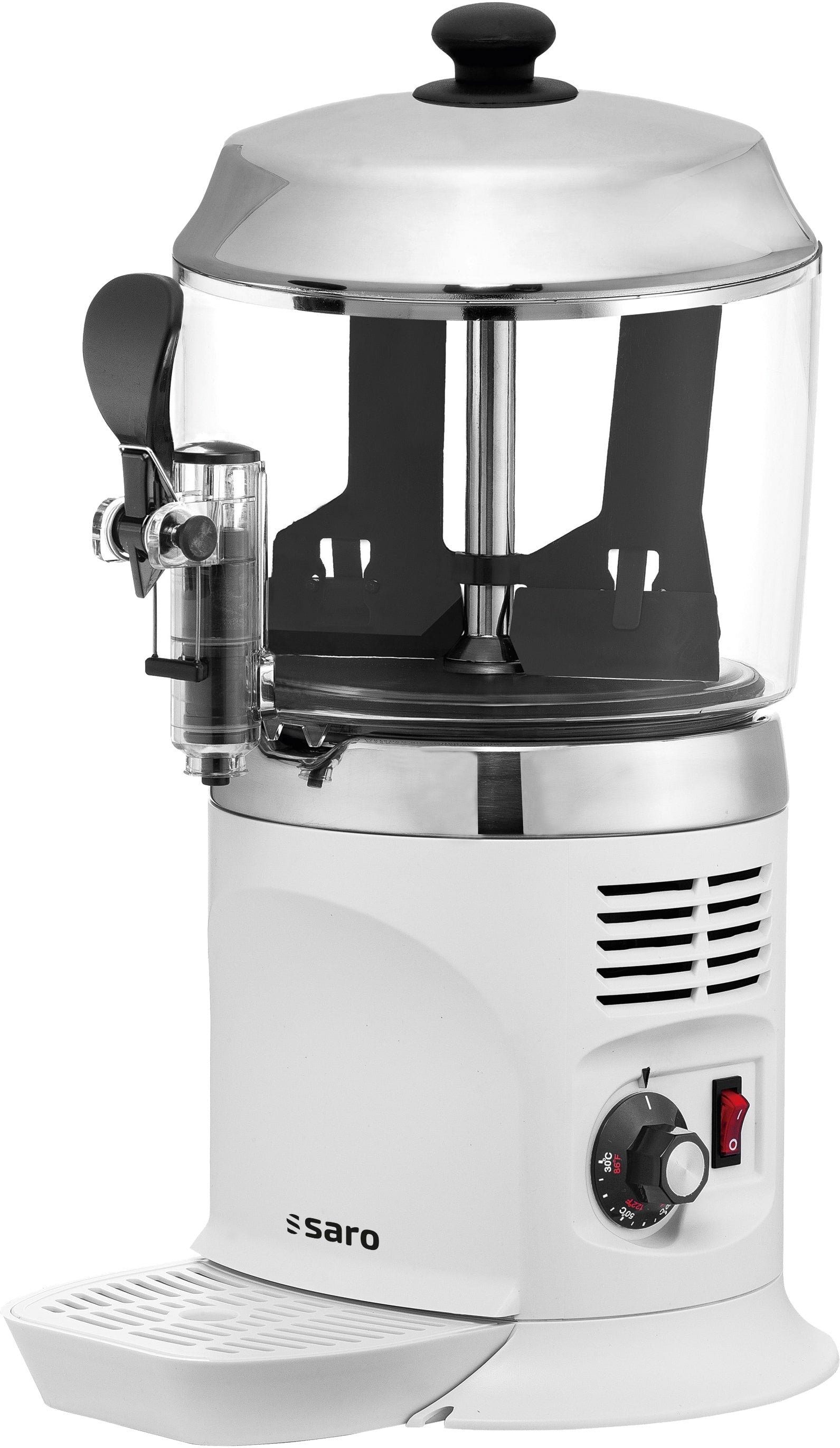 Distributeur chocolat chaud - 5L - 1,1kW - Blanc - NINA Saro - Chocolatière professionnelle professionnel CHR - matériel cuisine pro - Cuistéo