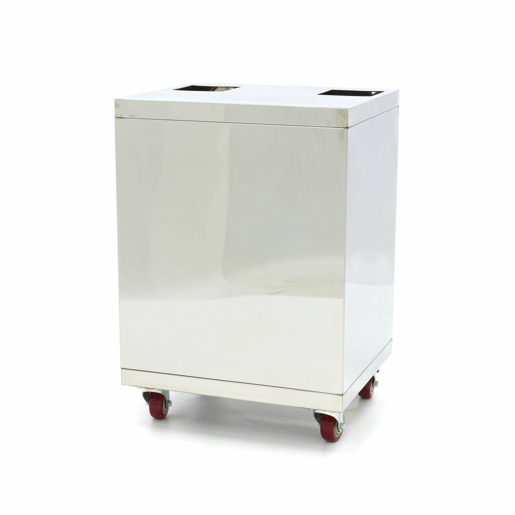 Chariot Presse-Oranges - Compact - avec Bac à Déchets - sur Roulettes inox Maxima - vue 3 - Accessoire presse-agrumes pro CHR - Cuistéo