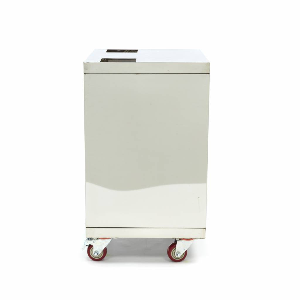 Chariot Presse-Oranges - Compact - avec Bac à Déchets - sur Roulettes inox Maxima - vue 4 - Accessoire presse-agrumes pro CHR - Cuistéo