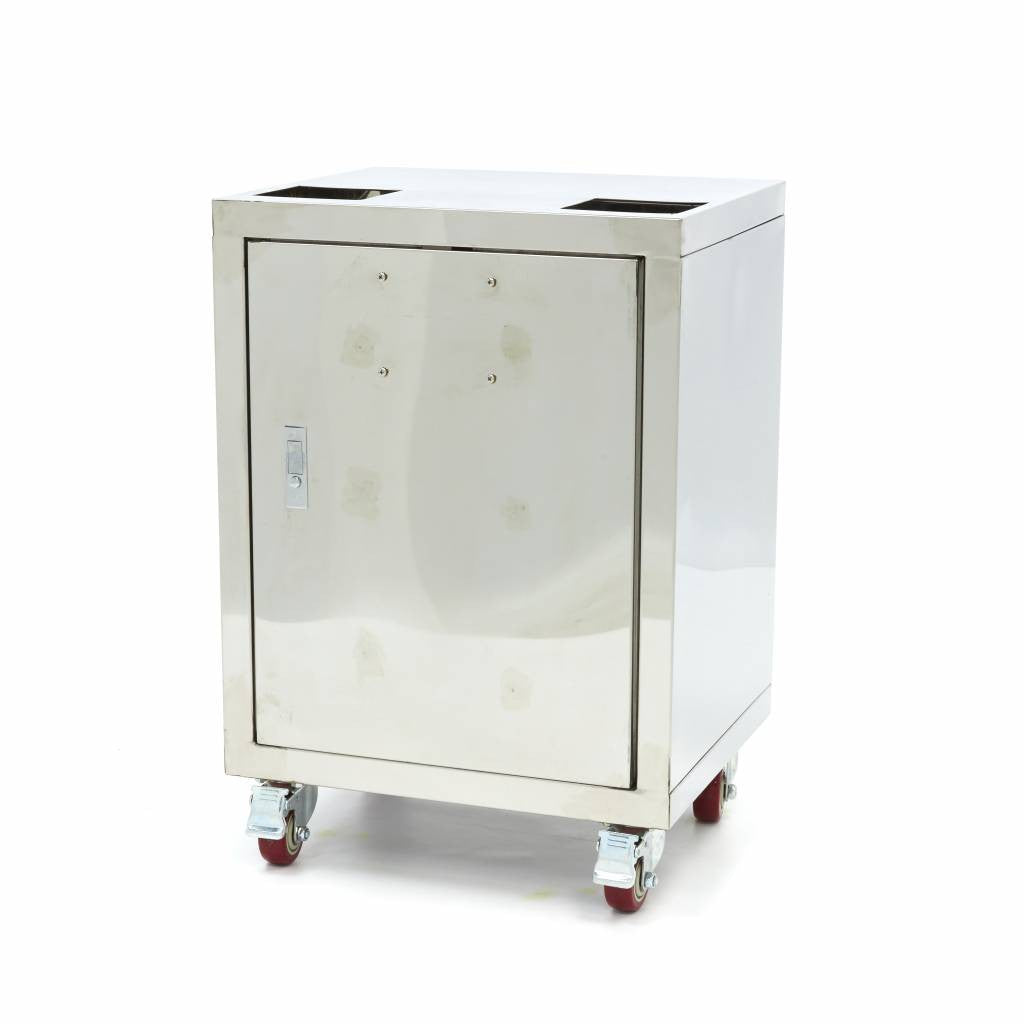 Chariot Presse-Oranges - Compact - avec Bac à Déchets - sur Roulettes inox Maxima - vue 5 - Accessoire presse-agrumes pro CHR - Cuistéo