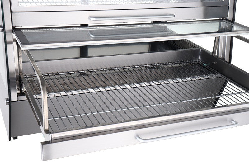 Vitrine chauffante libre service - 125 L - 734x665x798 mm 4.8 kW Saro - vue 2 - Vitrine chaude pro CHR - Cuistéo
