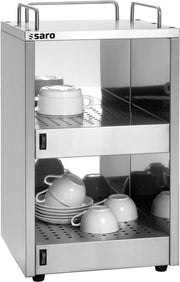 Chauffe-Tasse - Inox - 72 Tasses - 320x320x545mm - 0,14kW Saro - Chauffe-tasses professionnel CHR - matériel cuisine pro - Cuistéo