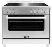 Cuisinière induction - 5 zones - Four électrique 115L - Grill 1.8 kW - TS95IND61X Saro - Four mixte professionnel CHR - matériel cuisine pro - Cuistéo