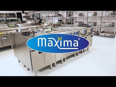 Cuisinière professionnelle - 4 brûleurs - Électrique 10000 W Maxima - vue 5 - Four mixte pro CHR - Cuistéo