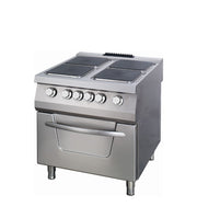 Cuisinière 4 brûleurs - Double unité - Profondeur de 90 cm - Électrique 22000 W Maxima - Fourneau sur meuble électrique professionnel CHR - matériel cuisine pro - Cuistéo