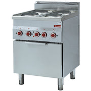 Fourneau 4 plaques + four électrique convection - Diamond