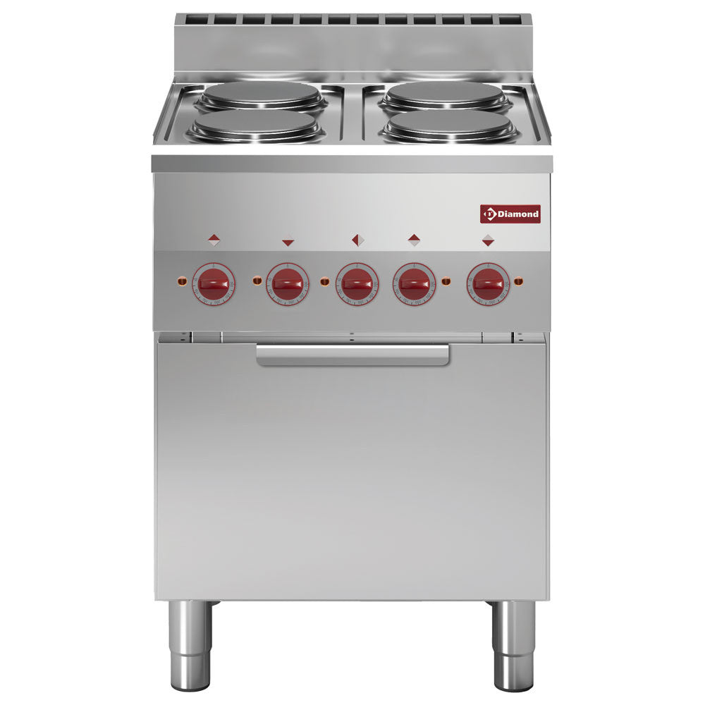 Fourneau 4 plaques/ four convection électrique - Diamond