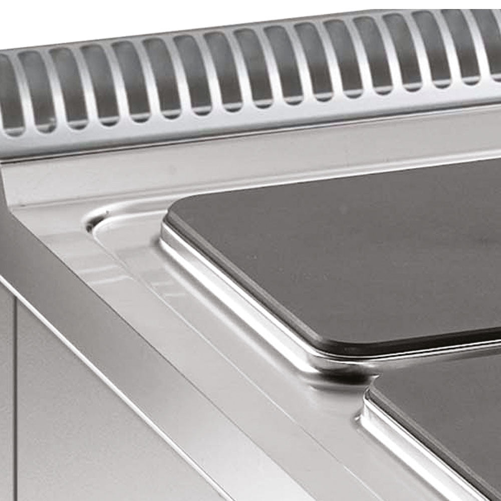 Fourneau 6 zones + four - électrique- GN2/1 - Diamond