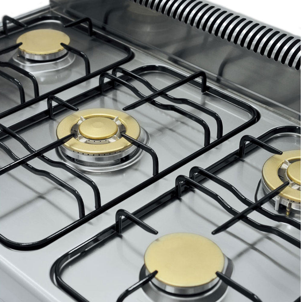 Fourneau 4 feux gaz - four élec GN2/3 - Diamond