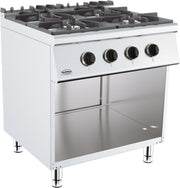 Cuisinière à gaz 4 bruleurs 1200x700x1085 mm 4 kW Combisteel - Four mixte professionnel CHR - matériel cuisine pro - Cuistéo