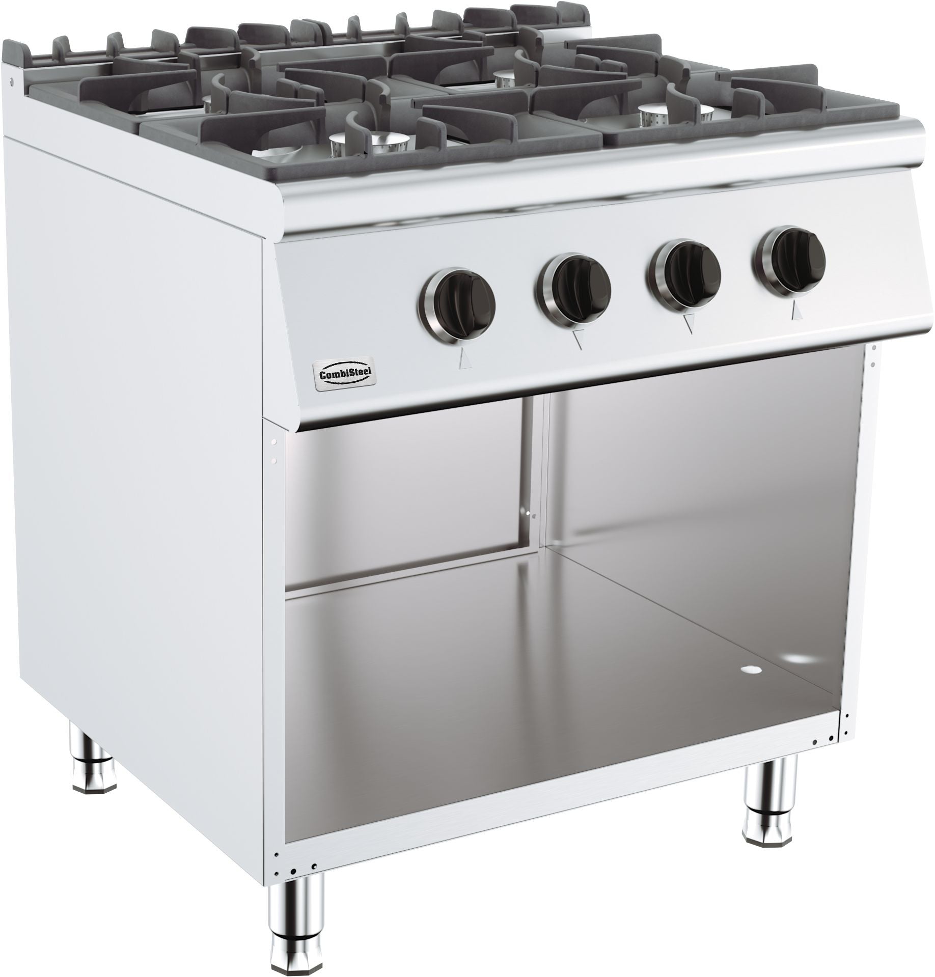 Cuisinière à gaz 4 bruleurs 1200x700x1085 mm 4 kW Combisteel - Four mixte professionnel CHR - matériel cuisine pro - Cuistéo