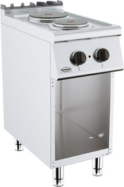 Cuisinière électrique 2 plaques 400x700x900 mm 1 kW Combisteel - Fourneau sur meuble électrique professionnel CHR - matériel cuisine pro - Cuistéo
