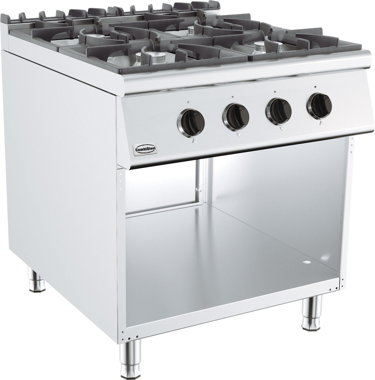 Cuisinière a gaz 4 bruleurs 700x700x850 mm 4 L 34 kW Combisteel - Four mixte professionnel CHR - matériel cuisine pro - Cuistéo