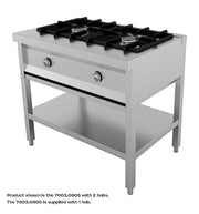 Cuisinière 1 bruleur 700x700x850 mm 1 L 6.5 kW Combisteel - Four mixte professionnel CHR - matériel cuisine pro - Cuistéo