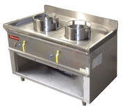 Fourneau wok 2 brûleurs - Diamond