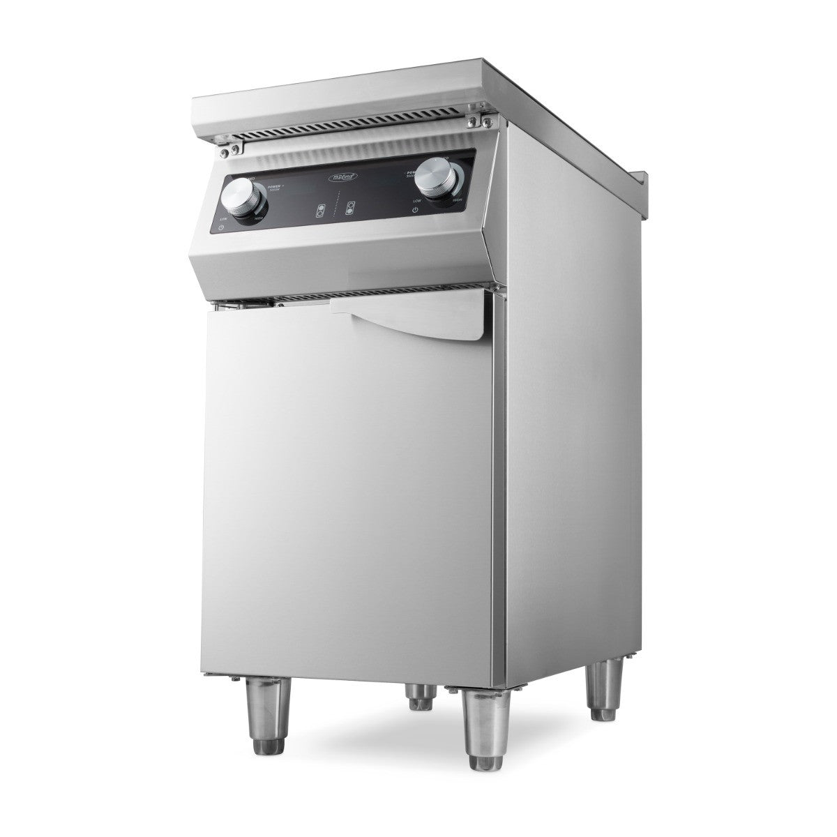 Cuisinière 2 brûleurs - Induction - Profondeur de 70 cm - avec support 8500 W Maxima - Fourneau sur meuble électrique professionnel CHR - matériel cuisine pro - Cuistéo