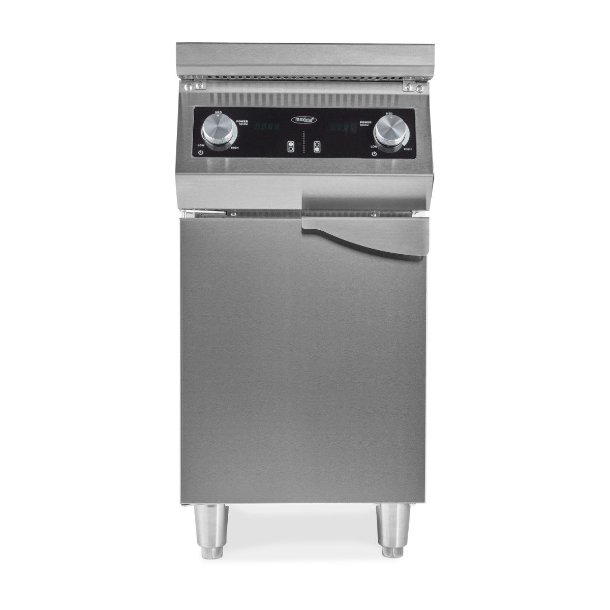 Cuisinière 2 brûleurs - Induction - Profondeur de 70 cm - avec support 8500 W Maxima - vue 2 - Fourneau sur meuble électrique pro CHR - Cuistéo