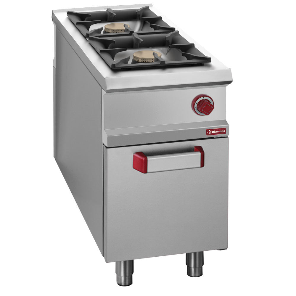 Fourneau 2 feux gaz - armoire-GN1/1 - Diamond