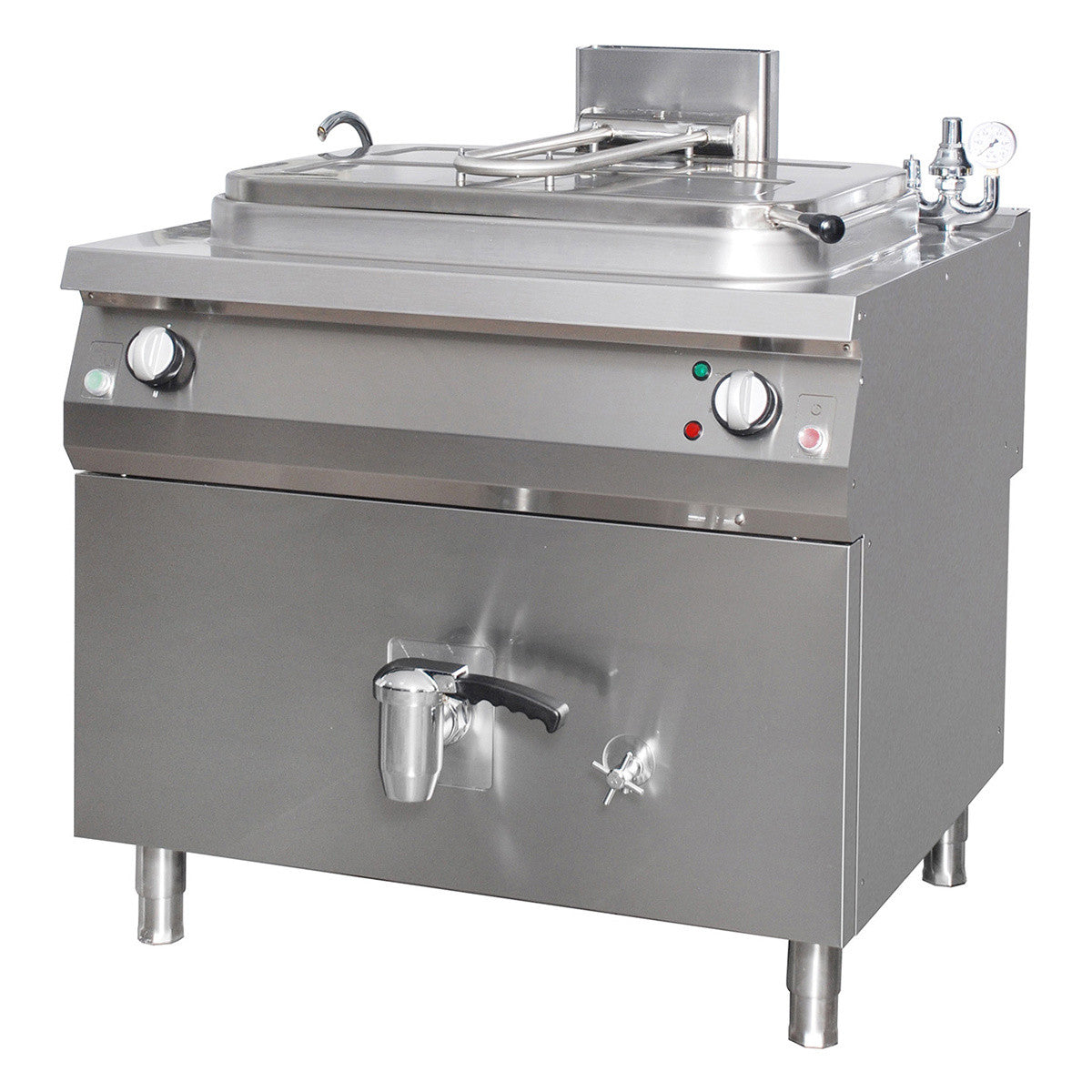 Marmite 265L - Indirecte - Profondeur de 90cm - Gaz 33.0 W Maxima - Marmite gaz professionnel CHR - matériel cuisine pro - Cuistéo