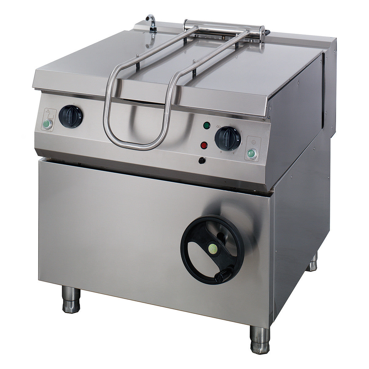 Bratt Pan 100L - Profondeur de 90 cm - Électrique - 400V 12000 W Maxima - Marmite électrique professionnel CHR - matériel cuisine pro - Cuistéo