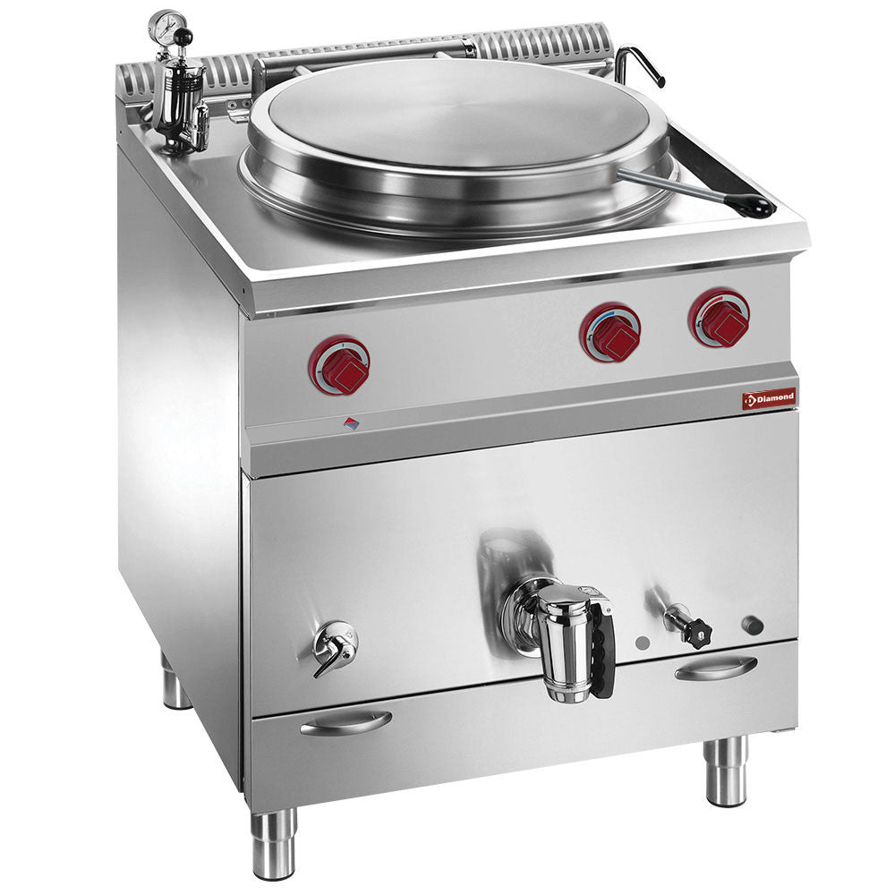 Marmite ronde gaz 50 lt -chauff indirect - Diamond